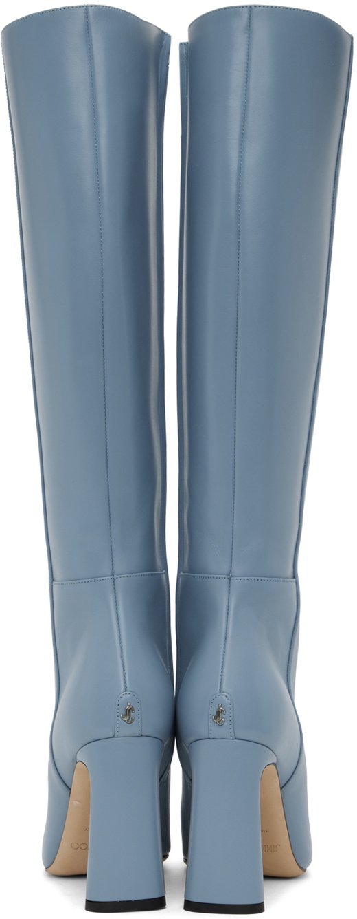 Jimmy Choo Blue Kinsey Boots Jimmy Choo