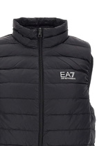 EA7 Logo Printed Quilted Padded Gilet