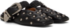 Toga Pulla Black Studded Slippers