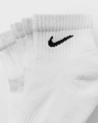 Nike Everyday Plus Cushioned Ankle Socks (3 Pairs) White Socks