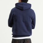 Butter Goods Men's Plaid Logo Applique Hoodie in Navy