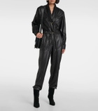 Isabel Marant Faux leather jumpsuit