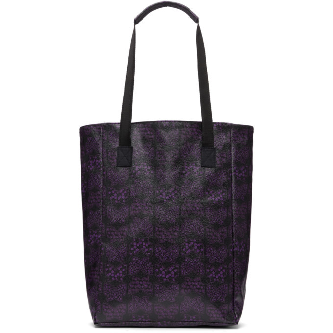 Photo: Needles Black and Purple PVC Papillon Tote