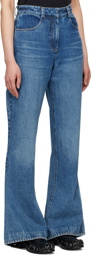 Aaron Esh Blue Faded Jeans