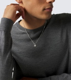 Fendi FF sterling silver pendant necklace