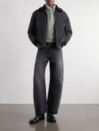 Valstar - Cudden Plush-Trimmed Suede Down Jacket - Black