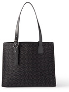 Loewe - Leather-Trimmed Logo-Jacquard Canvas Tote Bag