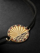 Luis Morais - Gold, Sapphire, Ruby and Diamond Cord Bracelet