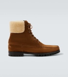 Manolo Blahnik Sycamor shearling-trimmed suede boots