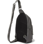 Hugo Boss - Crosstown Full-Grain Leather Backpack - Gray