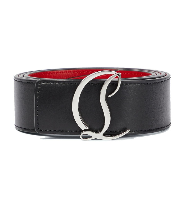 Photo: Christian Louboutin - CL Logo leather belt