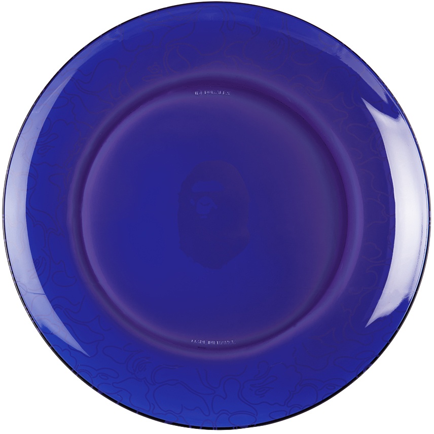 Photo: BAPE Blue Neon Camo Glass Plate