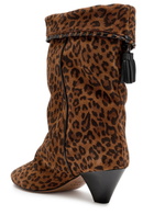 Isabel Marant étoile Dalby 55 Leopard-print Brushed Suede Mid-calf Boots