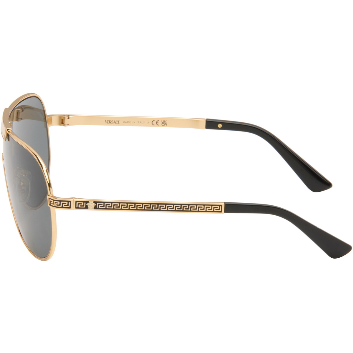 Versace Gold Greca Flow Sunglasses
