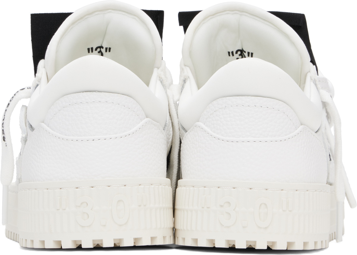 Off-White White & Black Low Top 3.0 Off Court Sneakers