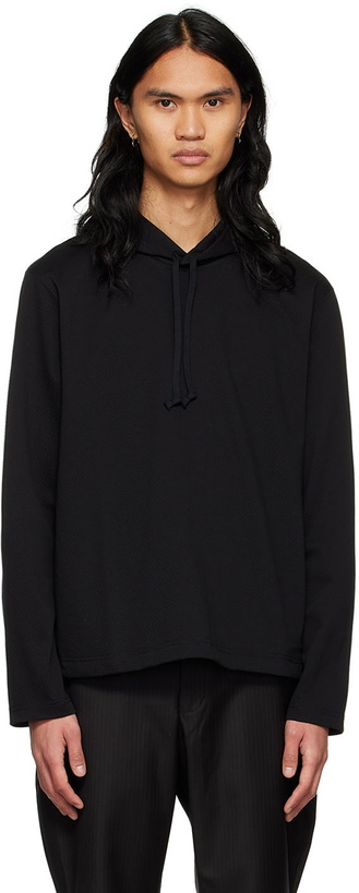 Photo: Comme des Garçons Homme Deux Black Polyester Hoodie