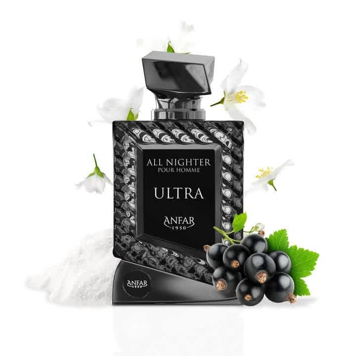 Anfar Mens All Nighter Ultra Extrait de Parfum Spray 3.4 oz Fragrances 6294022300819