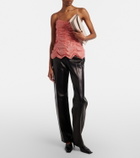 Khaite Blake leather clutch