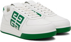 Givenchy White & Green G4 Sneakers