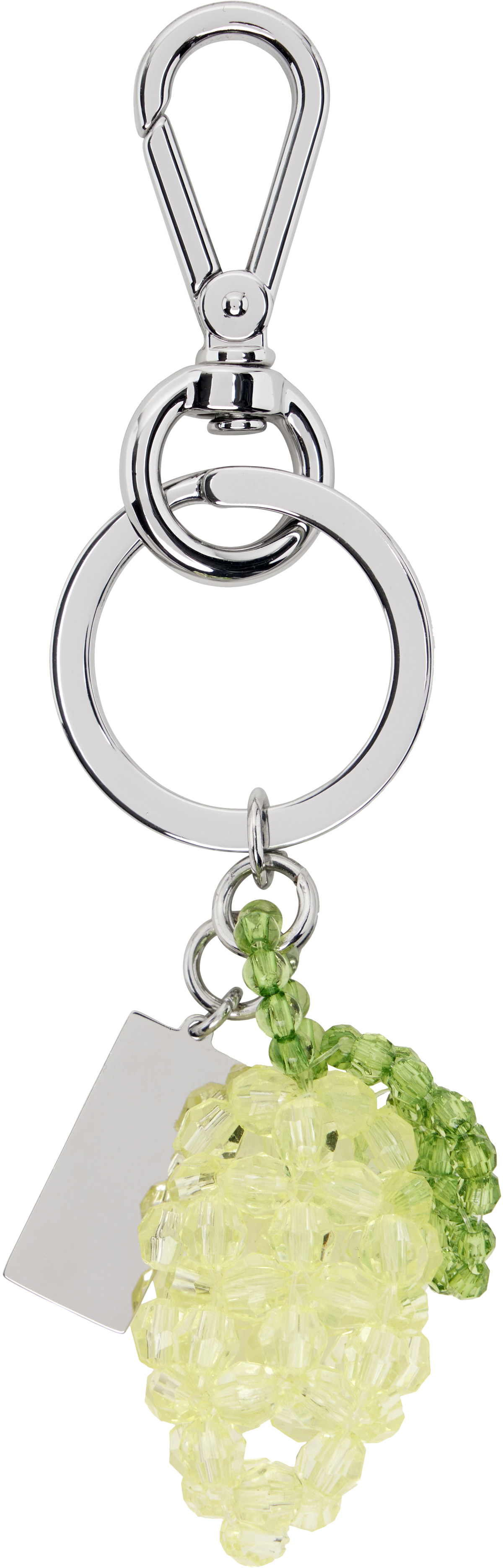 MM6 Maison Margiela Yellow Lemon Beaded Numeric Keychain
