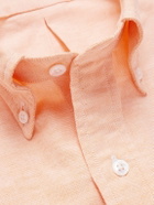 Kingsman - Drake's Button-Down Collar Cotton Oxford Shirt - Orange