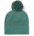 Loewe - Eye/LOEWE/Nature Mélange Cotton-Blend Beanie - Green