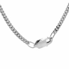Miansai Men's Exclamation Point Pendant Necklace in Garnet/White