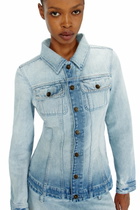 Diesel Hourglass denim trucker jacket - Denim Jackets Womens in Blue