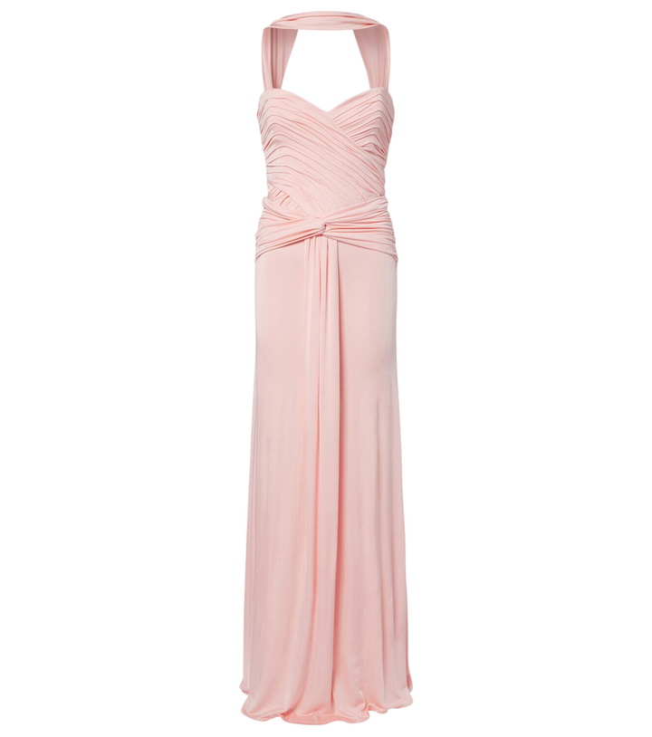 Photo: The New Arrivals Ilkyaz Ozel Amanda scarf-detail draped gathered gown