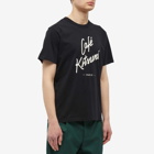 Maison Kitsuné Men's Cafe Kitsune Classic T-Shirt in Black