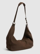 MARGE SHERWOOD Belted Hobo Suede Shoulder Bag