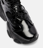 Noir Kei Ninomiya Cutout lace-up platform boots