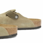 Birkenstock Men's Boston Clog - Faded Khaki Suede/Leather