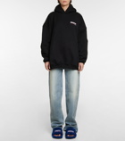 Balenciaga - Logo oversized cotton hoodie