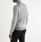 TOM FORD - Slim-Fit Cashmere and Silk-Blend Rollneck Sweater - Gray