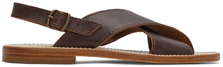 Photo: De Bonne Facture Brown Leather Occitan Sandals