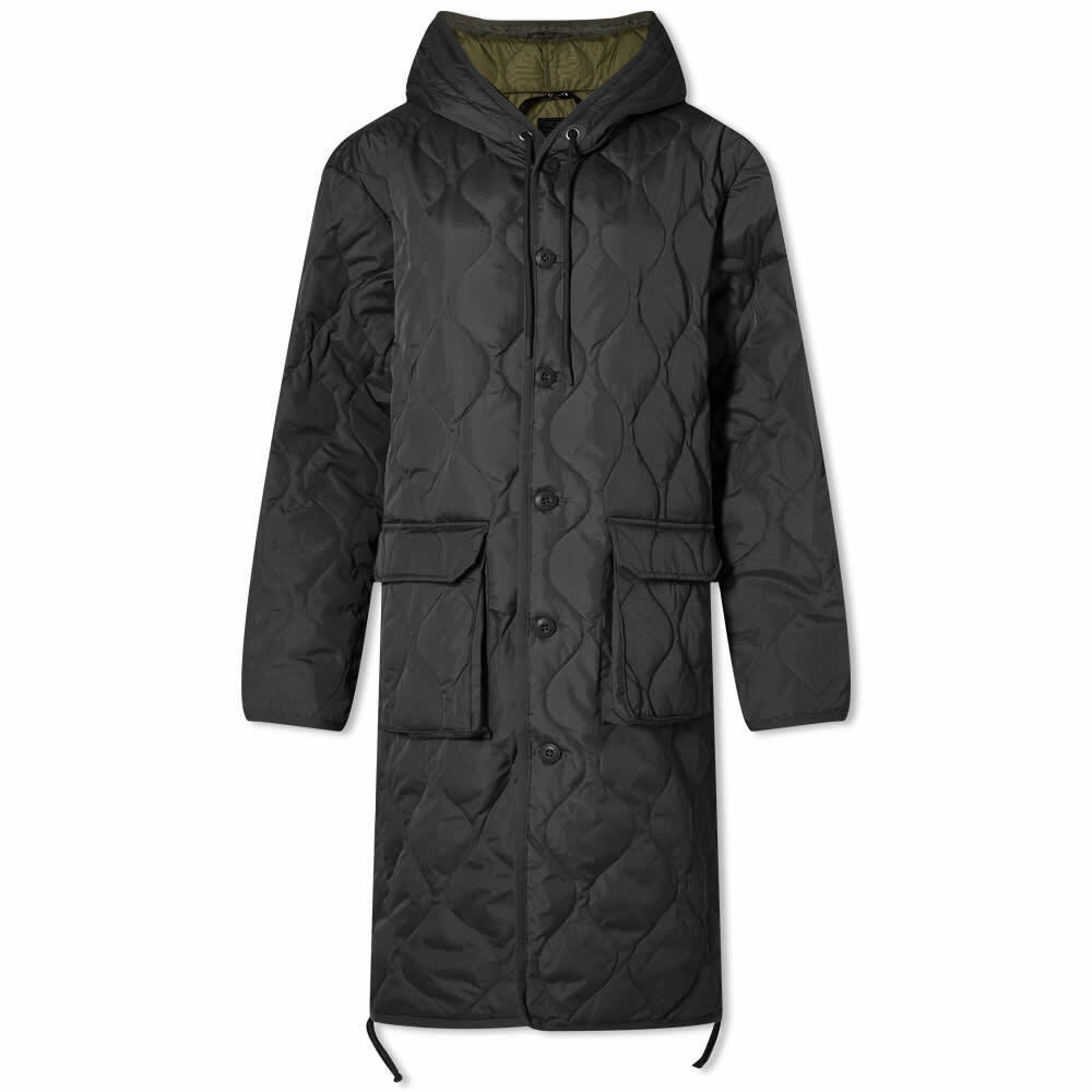 Taion Women's Hood Down Coat in Black Taion Extra