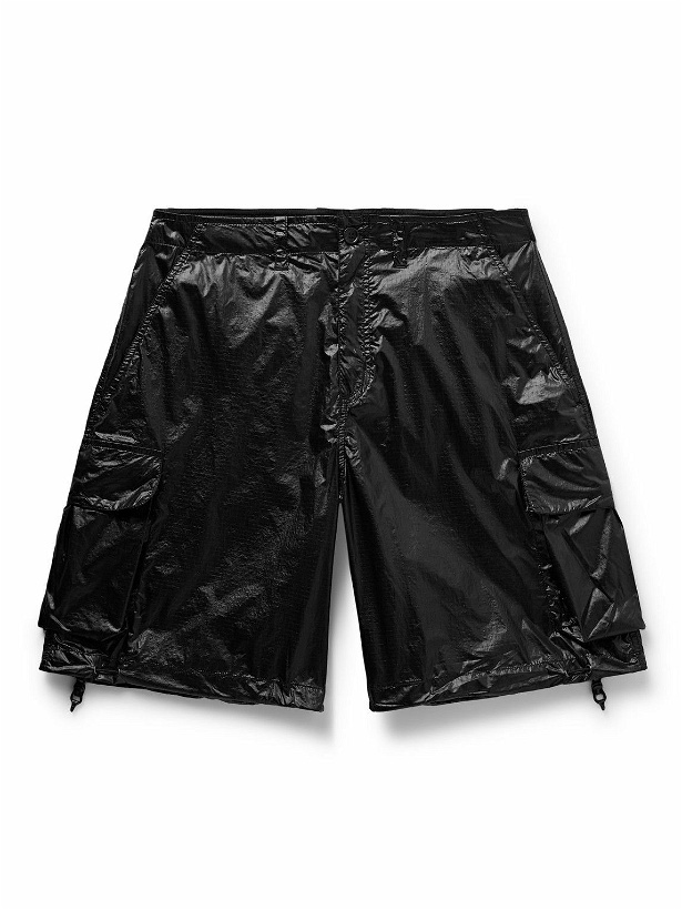 Photo: Our Legacy - Mount Straight-Leg Coated-Ripstop Cargo Shorts - Black
