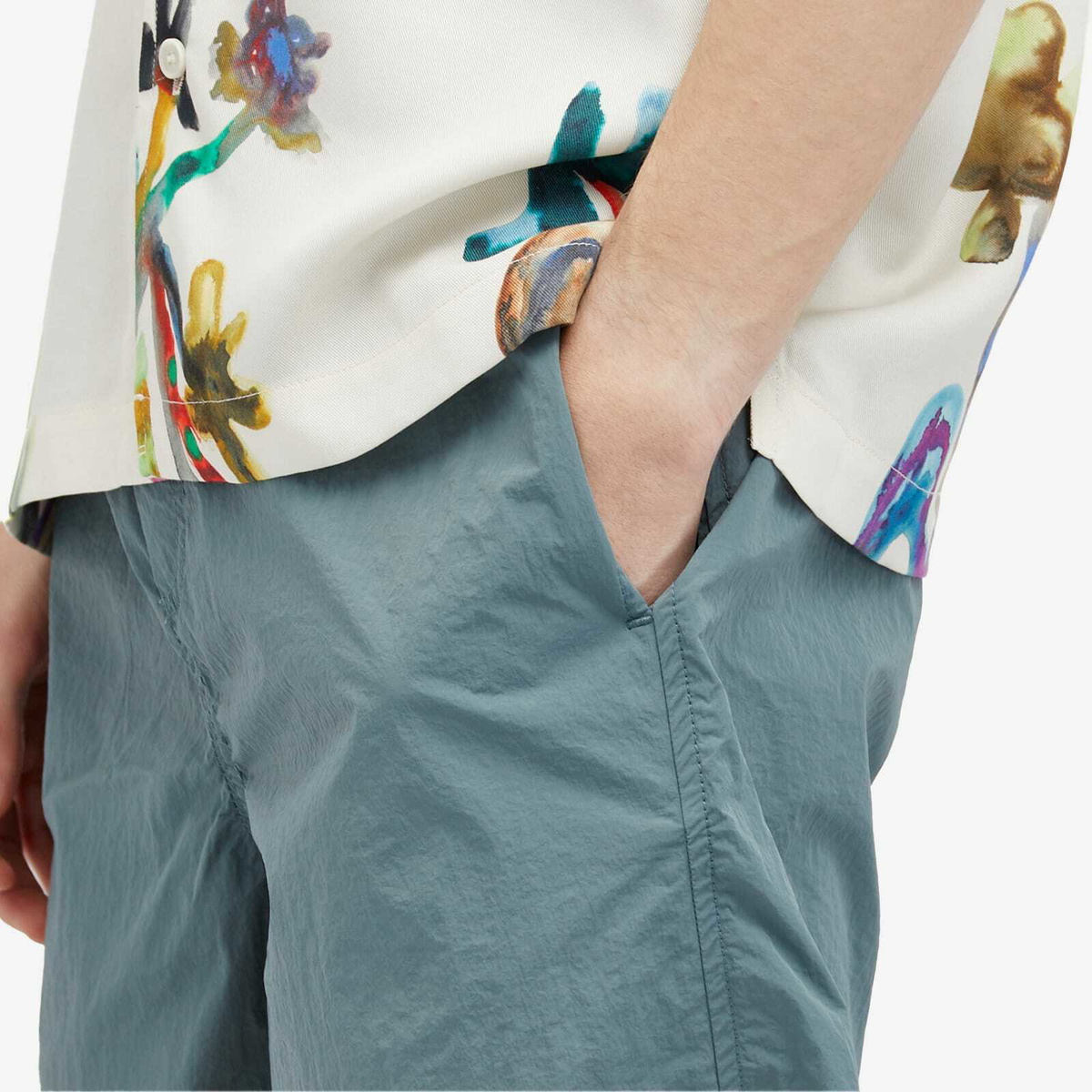 Corridor Men's Nylon Shorts in Blue