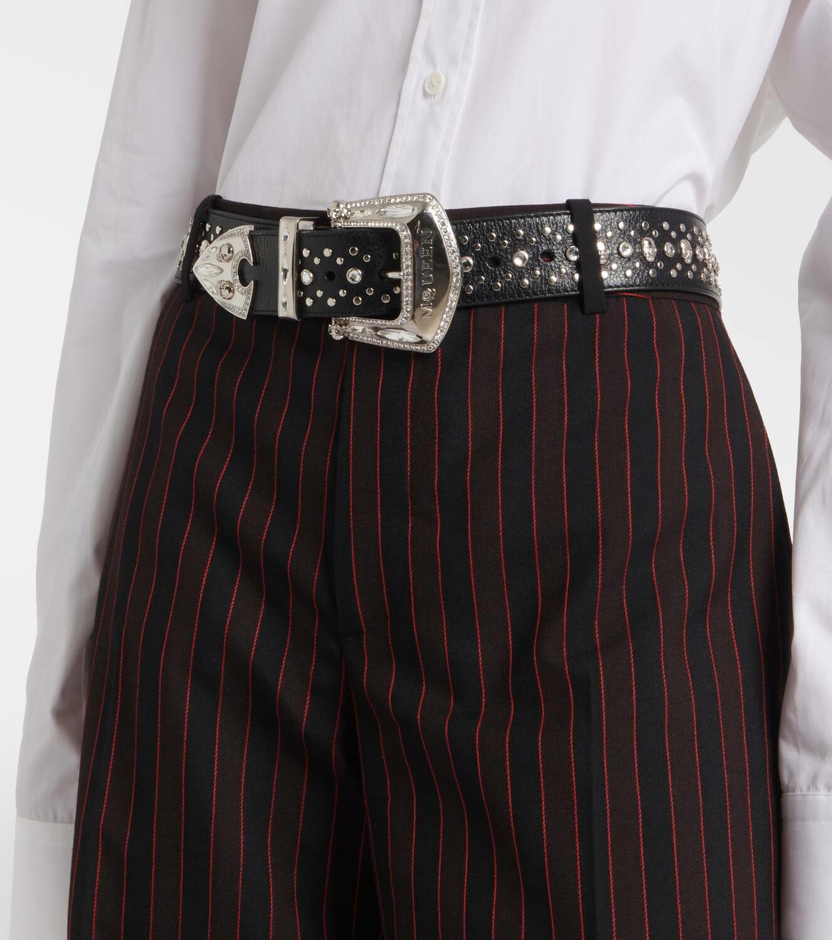 Alexander McQueen Studded leather belt