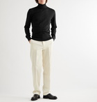 Mr P. - Slim-Fit Cashmere and Silk-Blend Rollneck Sweater - Black
