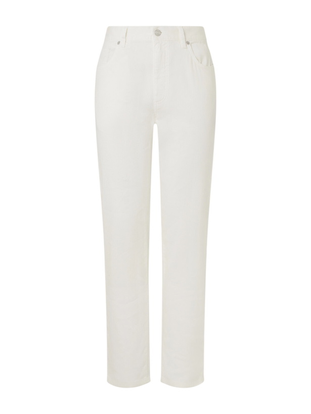 Photo: Zegna - Linen and Cotton-Blend Trousers - White