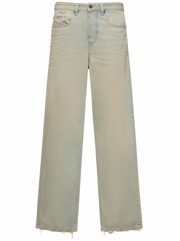 Photo: DIESEL - D-macro Cotton Denim Straight Jeans