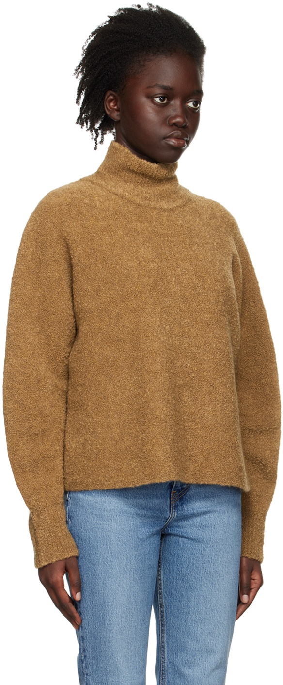 Theory Brown Oversized Turtleneck Theory