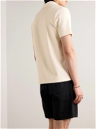 Mr P. - Organic Cotton-Terry Polo Shirt - Neutrals