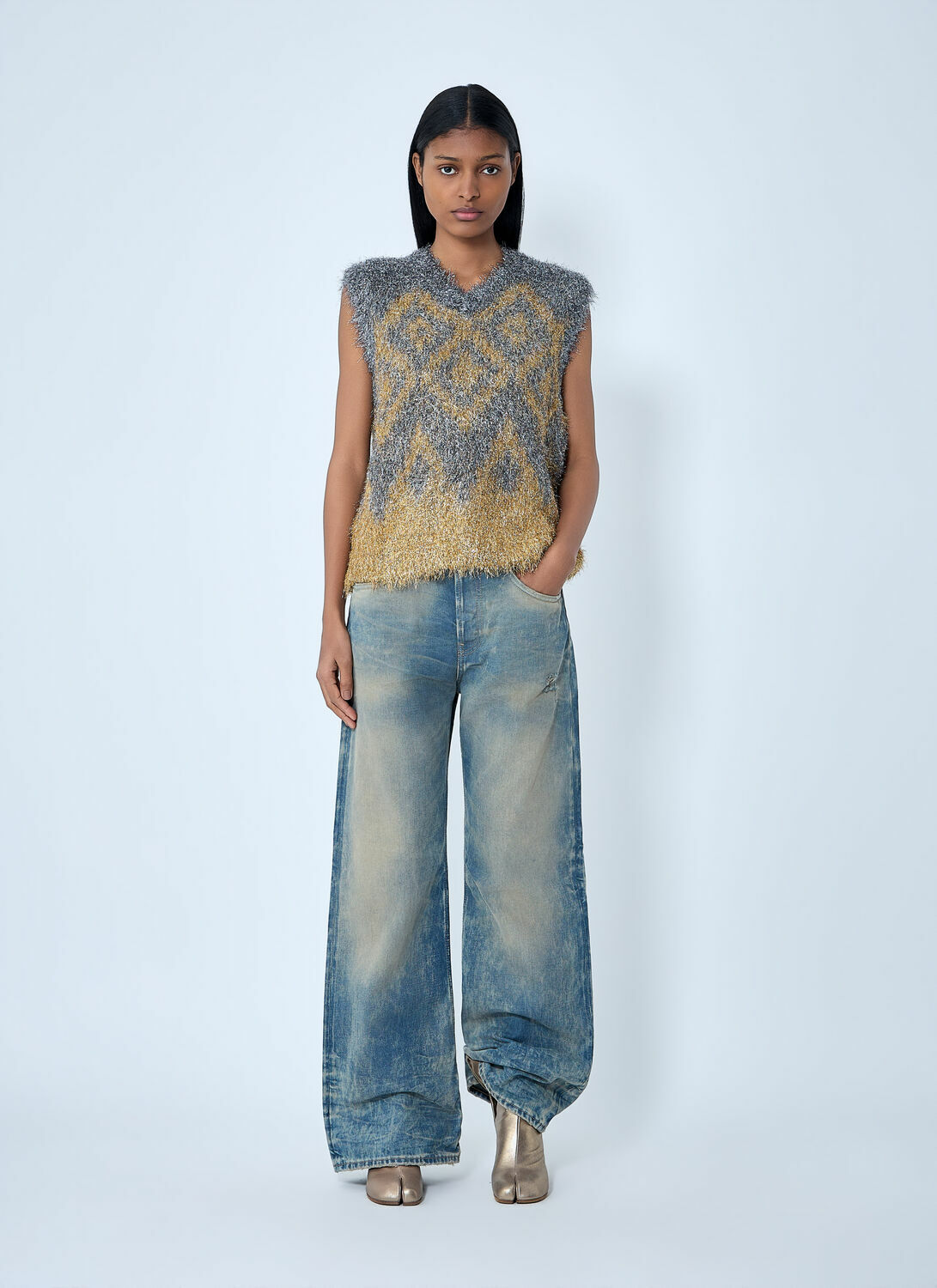 Acne Studios Textured Sleeveless Knit Top