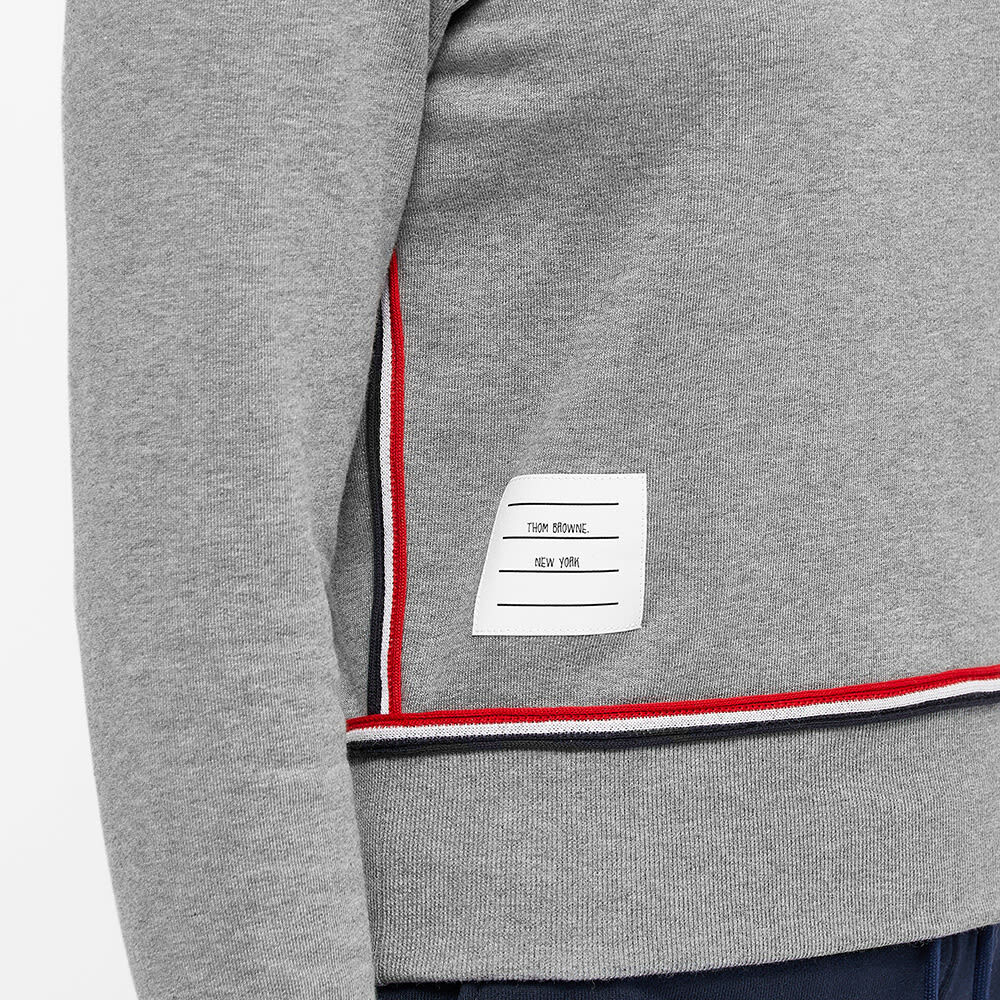 Thom Browne Women s Contrast Stripe Sweater In Grey Thom Browne thom-browne-women-s-contrast-stripe-sweater-in-grey-thom-browne