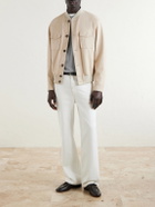 Slowear - Suede Bomber Jacket - Neutrals