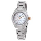 Tag Heuer Aquaracer Quartz Diamond White Dial Ladies Watch WBP1451.BA0622