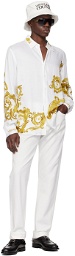 Versace Jeans Couture White Watercolor Couture Shirt